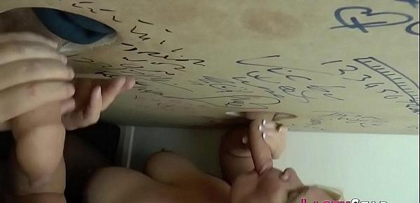  Gran and milf at gloryhole suck and titfuck